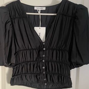 FRAME Julianne top Black Size S